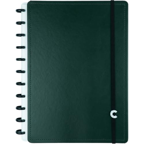 Caderno Inteligente, Grande, Dark Green, 215x280 mm, 80 folhas