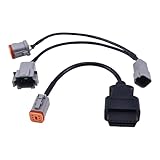 HOLDWELL OBD2 Marine Engine Diagnostic Connect 6 pin 8 pin Cable 21EN-32360 21EN-32380 Compatible with Volvo Vocom Vodia Scanner Tool Adapter Also for Penta Cable and Vodia 5 Truck Industrial Parts