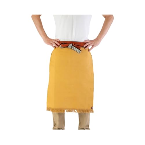 [エニシング] 1号前掛け ロング 両ポケット付き[カラー/からし] エプロン ギフト 伝統工芸 雑貨 キッチン 母の日 父の日 おしゃれ ポケット付 カフェ 前掛け専門店 ANITHING 作業 作業着 仕事着 愛知県 豊橋市 (イエロー)