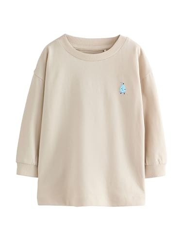 NEXT Jungen Langarmshirts mit Grafik-Print, 4er-Pack Minerals Food Character Embroidery 92-98