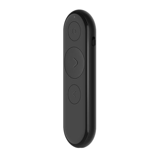Lenovo Portable Rechargeable Presentation Remote, Wireless, Bluetooth, Digital Pointer, Lightweight, 30M Range, Black