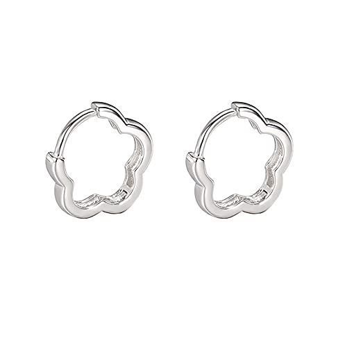 MIKAMU 桜 フープピアス レディース シルバー925 純銀製 金属アレルギー対応 人気 フープピアス 桜 ジュエリー 専用ボックス付きのサムネイル