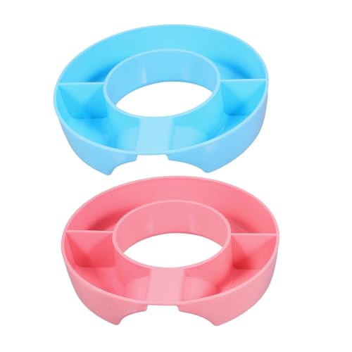 Cabilock 2 Pièces Snack Tray pour Tumbler Plateau à Compartiments pour Fruits Snacks Accessoire de Bouteille Réutilisable