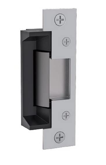 12-24V DC Electric Strike Body with Latchbolt Monitor, Satin Stainless Steel