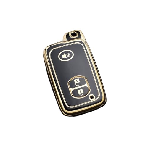 Housse clé Toyota 3 boutons antichoc en TPU souple pour modèles Prius 30, Aqua et Auris