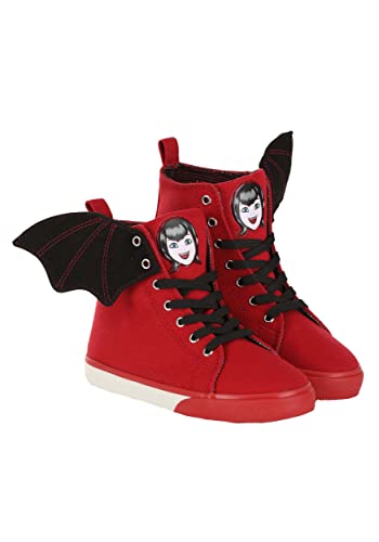Hotel Transylvania Mavis Red High Top Sneakers for Kids, Children's Hotel Transylvania Shoes with Attached Bat Wing3