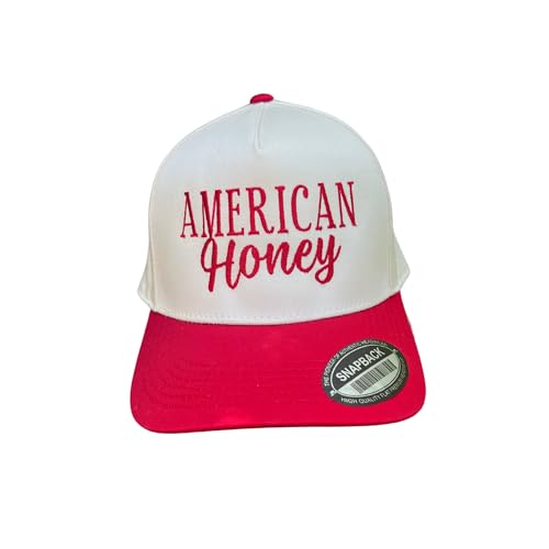 American Honey Vintage Two-Tone Beige & Red Women's Baseball Cap,