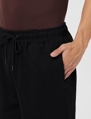 Image of Styli Men Solid Wide Leg Trackpant with Drawstring Closure | Stylish Oversized Trackpant for Men | Perfect for Casual, Party & Everyday Wear