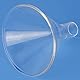 Labasics Glas Pulver Trichter, schwerer Wand Borosilikatglas kurzer Stiel Trichter mit 100 mm Spitzendurchmesser und 32 mm Stiel Durchmesser