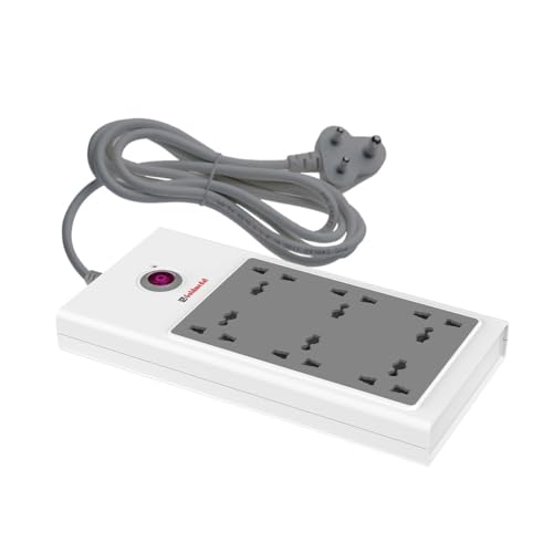 Image of Goldmedal Spice Max 6x1 Spike Guard, Colour: White & Grey, Max Load: 10A, Sockets: 6 International Sockets