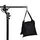4 Stück Sandsäcke, 59cm*27cm Gewichtssack für Lichtstative Foto- und Videoausrüstung Gewichtssäcke, Maximale Belastung 9kg, Schwarz Sandsack Beschwerung für Reflektoren, Softboxen und Fotostudio