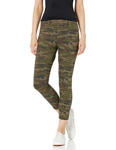Amazon Essentials Women s Pull-On Knit Capri Jegging, Olive Camo, Large Regular