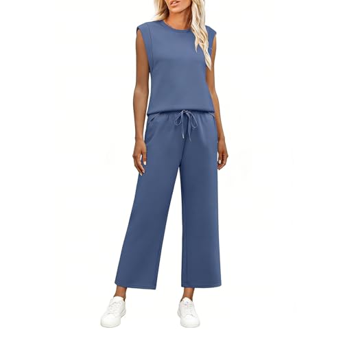 Tenue d'été 2 pièces fluide et ensemble de vêtements de détente avec poches