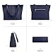 befen Soft Real Leather Tote Bag for Women, Ladies Leather Shoulder Bags Purse Satchel Handbag with Top Handles for Work Navy Blue