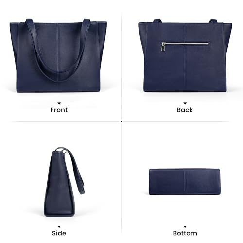 Image of befen Genuine Leather Tote Bag for Women Work Travel Leather Purse Handbags