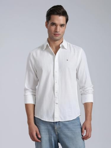 Image of Solid Regular fit Cotton Shirt