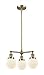 Innovations 207-PN-G202-6-LED 3 Light Vintage Dimmable LED Chandelier, Polished Nickel