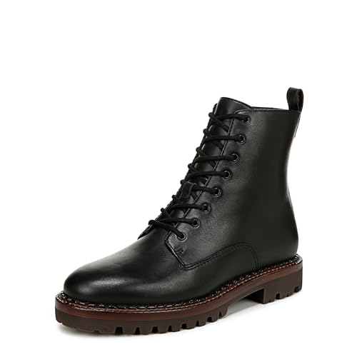 Vince Womens Cabria Lug Sole Combat Boot Ankle