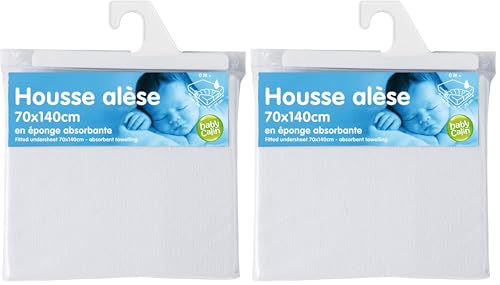 Housse alèse absorbante babyCalin protège matelas 70x140 cm en coton