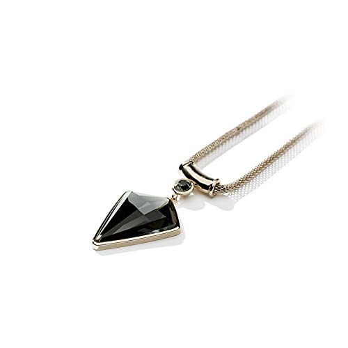 Chaîne de pull géométrique collier long d'hiver tendance pour femme