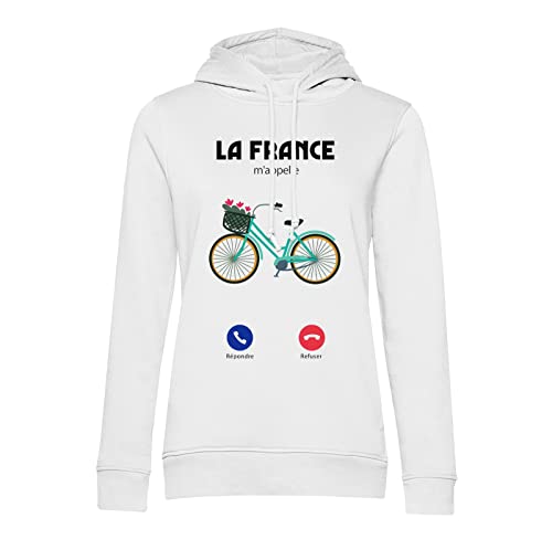 Sweat à capuche vélo France m'appelle cadeau idéal pour cycliste
