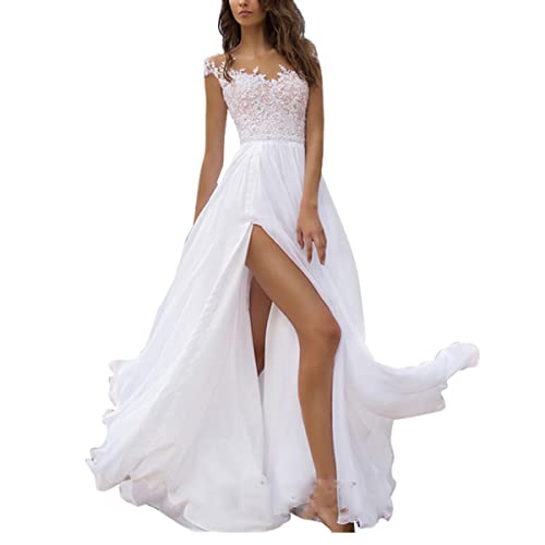 Tomwell Damen Elegant Maxi Kleider V-Ausschnitt Abendkleid Festlich...