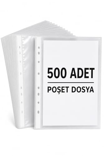 500 Adet A4 Şeffaf Dosya Föy Poşet Dosya