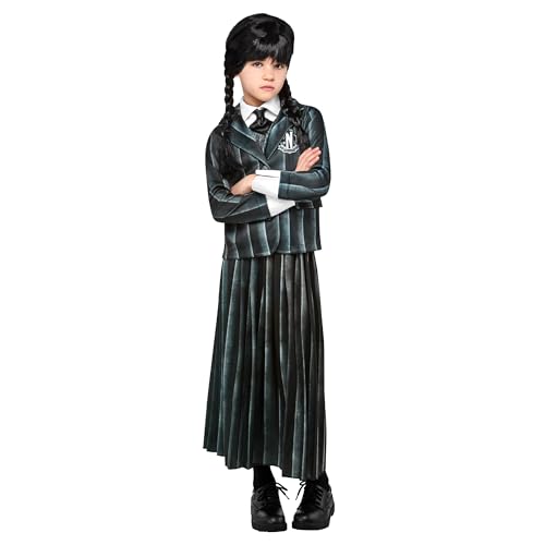 Wednesday TV Series: Wednesday Addams Nevermore School Uniform Costume for Kids by Rubies, Girl's Large