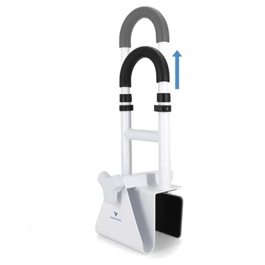 Height Adjustable Bathtub Handle Grab Bar