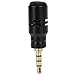 immagine 7Oumij Microfono Mini EY-630A Microfono Portatile da 3,5 mm Jack per la Registrazione del Condensatore Microfono per Smartphone Mobile(Quadrupole Mono)