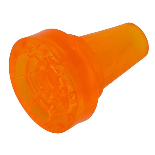 KOMBIUDA Plastic Orange Crutches Pads Non-Slip Crutch Pad Cane Feet Replacement Tips for Walking Sticks