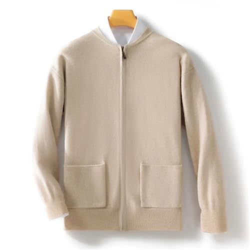 Men's Winter 100 Percent Merino Wool Sweater Cardigan Sweater Clothes Thick Warm Knit Zipper Casual Pullover2