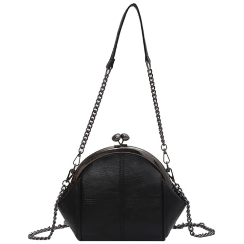 Image of Downupdown Women Purses Handbags Kiss Lock Satchel Bag Chain Shoulder Bag PU Leather Hobo Bags Crossbody Bag Clutch Wallet | Kiss Lock