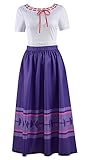 Occipa Unisex Adult Abuela Alma Costume Mirabel Dress Isabela Madrigal Suit Bruno Cosplay Antonio Uniform for Halloween (Luisa, Large)