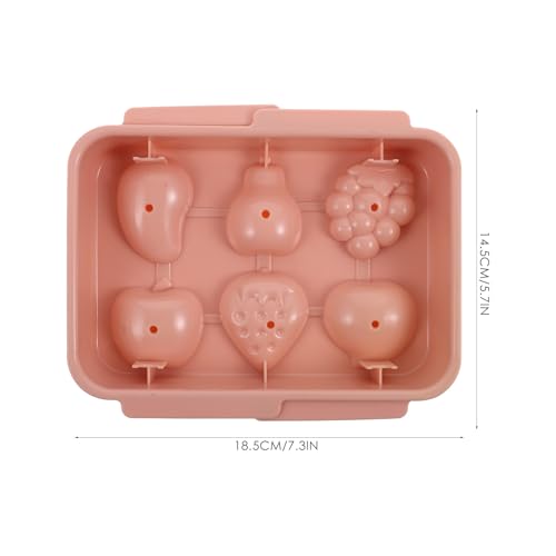 Bandeja para cubitos de hielo KALLORY diseño gato rosa miniatura 2