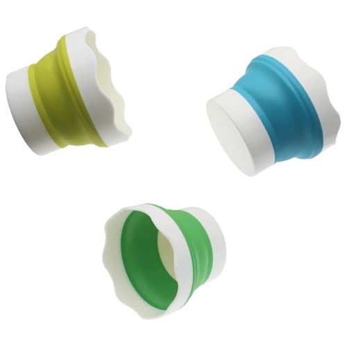 Image of 3 PCS Paint Brush Washer Silicone Mini Paint Organizer Cleaner Collapsible Brush Washing Bucket for Watercolor Oil Painting (Blue, Green, Yellow)