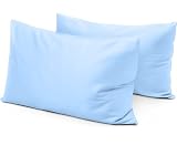 Youth Pillowcase 16 x 22 Set of 2 Light Blue 100% Egyptian Cotton
