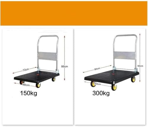 Carretilla plegable 90x60 cm con ruedas de goma miniatura 2