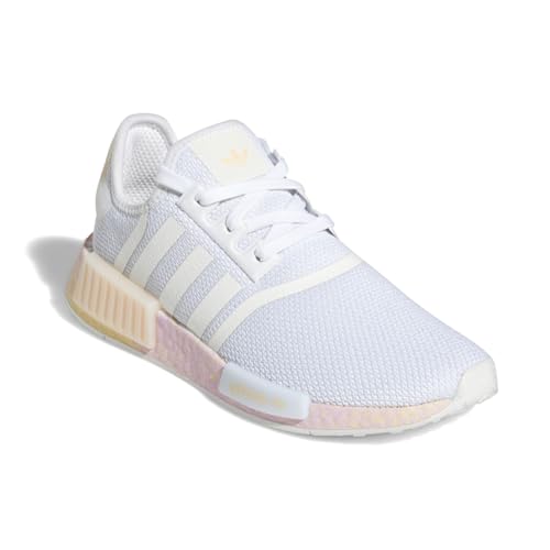 adidas Womens NMD R1 Lace Up Sneakers Shoes Casual - White - Size 7.5 M2