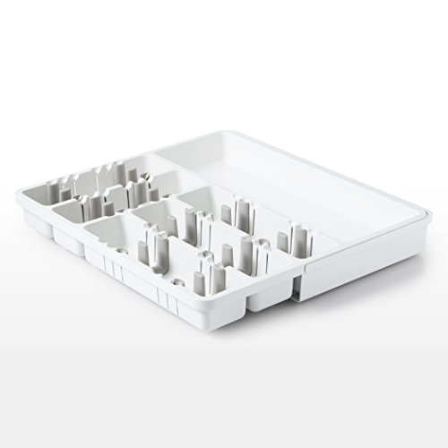 Organizador de Gaveta Extensível Plástico OXO Branco 40Cm Plástico