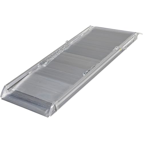Vestil AWR-28-6A Aluminum Wheel Walk Ramp Overlapping Style 72 Inch X 28 Inch 2800 Lb. Capacity Silver thumb #2