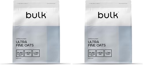 Bulk Fein Gemahlene Haferflocken, Oats, 1 kg, 20 Portionen, Verpackung Kann Variieren (Packung mit 2)