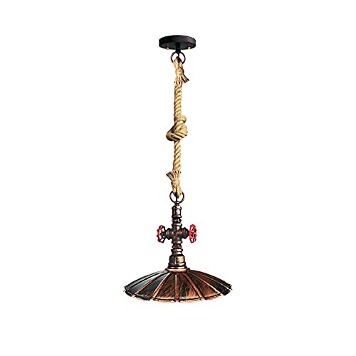 Plafonnier rétro en corde de chanvre pour illuminer votre restaurant cosy