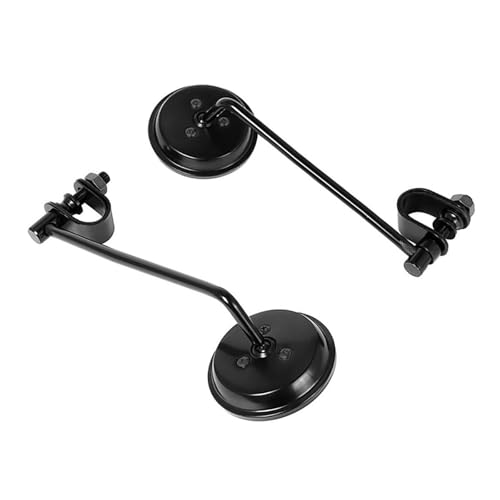 JicSuXi 2 espelhos retrovisores genéricos para guidão de motocicleta, ajustável, prático, resistente