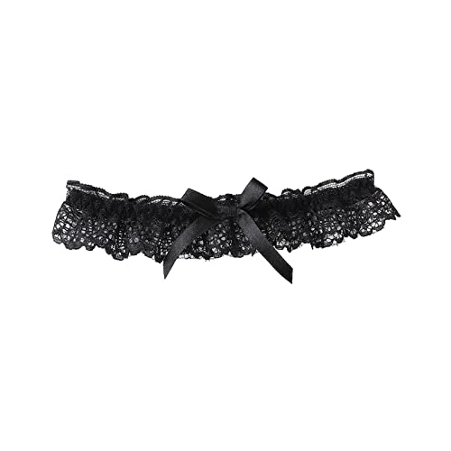 Jarretière de mariée anti-glissement en dentelle extensible pour lingerie de mariage
