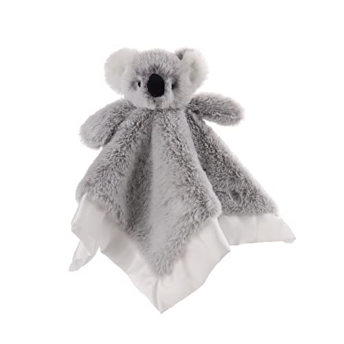 Image of Apricot Lamb Stuffed Animals Security Blanket Gray Koala Infant Nursery Character Blanket Luxury Snuggler Plush(Gray Koala, 13 Inches)