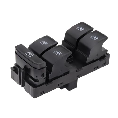 Interrupteur de lève-vitre pour Golf MK7 et Leon, bouton de commande robuste en finition noire