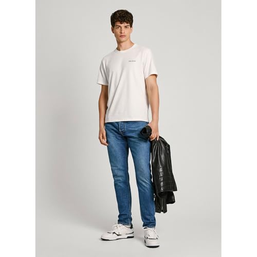 Pepe Jeans Arryn T-Shirt, Bianco (Bianco Sporco), Xs Uomo - 7