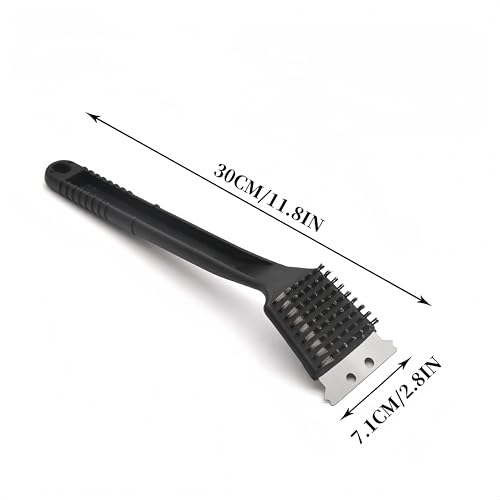 Image of 2pcs 2 in 1 Birdcage Brush, Stainless Steel Scraper with Wire Brush Head,Bird Cage Cleaning Accessories