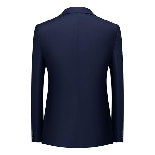 QUELDRA Herren Anzüge Slim Fit 3 Teilig EIN Knopf Anzug für Hochzeit Business Herrenanzug Sakko Hose Weste